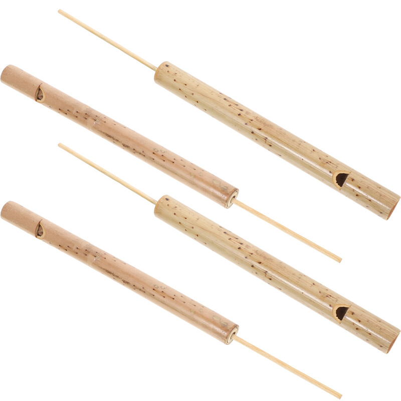 4 db Bambusz fuvola madár síp foci játék Nosztalgia madárhívás gyerek hangszer kisgyermek zene