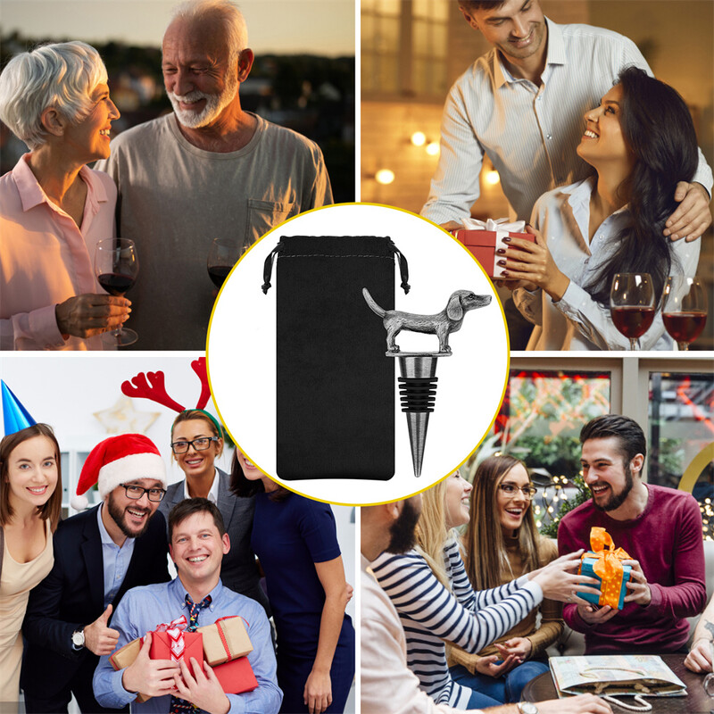 Kutya/macska dekoráció Borosüveg dugók Cink ötvözet szilikon rúd palack dekoráció palack dugó Bortartozékok Eszközök