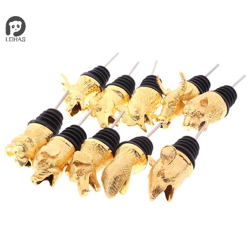 1db ötvözött szarvas szarvasfej boröntő Egyedi borosüveg dugók borlevegőztető báreszközök összejövetel ajándék