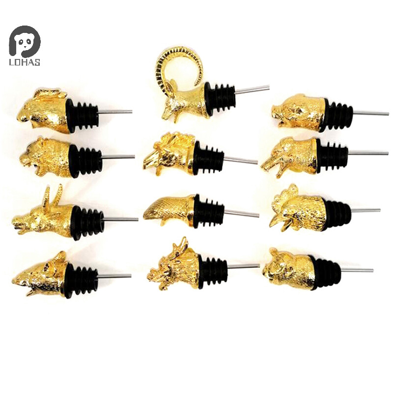 1db ötvözött szarvas szarvasfej boröntő Egyedi borosüveg dugók borlevegőztető báreszközök összejövetel ajándék