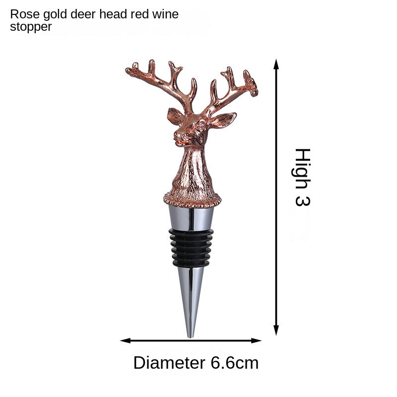 Animal Head palack boröntő Borosüveg Szarvas Szarvasfej Boröntő Dugós Palack Kreatív Animal Animal Boröntő