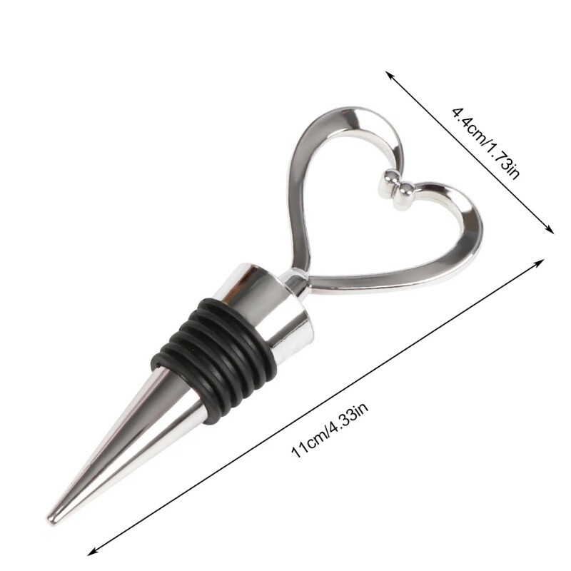 Borosüveg dugó Szív/golyó formájú vörösboros ital Pezsgő tartósító parafa Esküvői szívesség Ajándékok borkedvelőknek