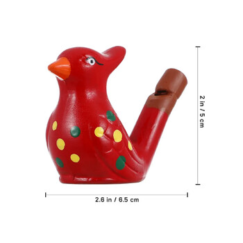 6 τμχ Κεραμικές σφυρίχτρες Funny Bird Water Whistles Noise Makers για παιδιά Μπομπονιέρες γενεθλίων Δώρα για πάρτι κόρνα τρομπέτα