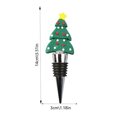 Πώμα για μπουκάλια κρασιού Χριστουγεννιάτικη σειρά Άγιος Βασίλης θέμα για το σπίτι Δώρο πάρτι κουζίνας Διακόσμηση μπαρ Σφραγισμένο πώμα φρέσκιας σαμπάνιας