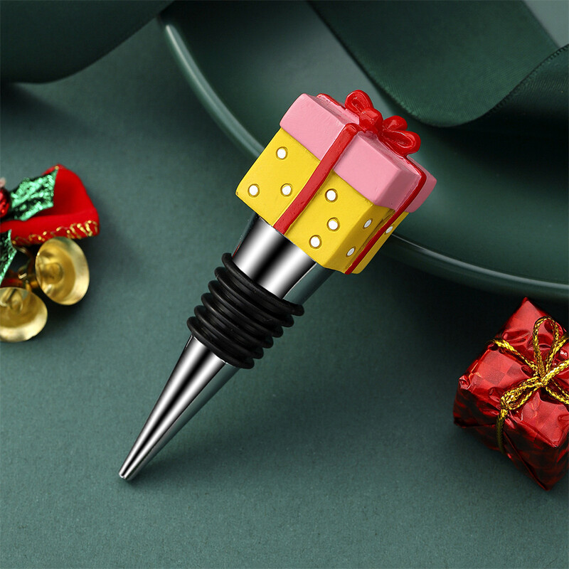 1db bordugó Újrafelhasználható bordugó italokhoz Karácsonyi palackdugók konyhai bárokhoz Ajándékok Ünnepi parti üvegdugók