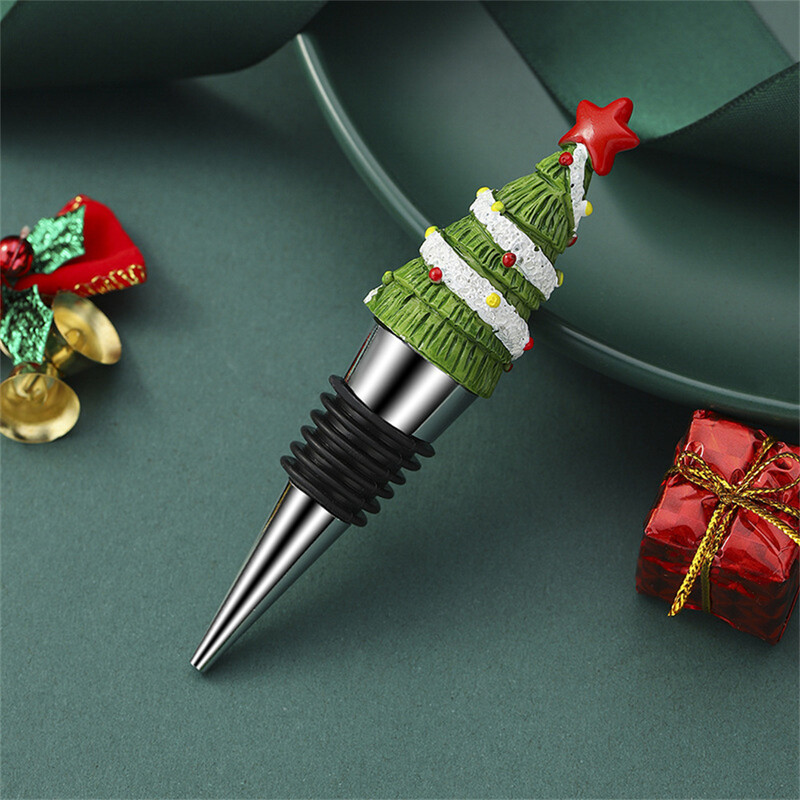 1db bordugó Újrafelhasználható bordugó italokhoz Karácsonyi palackdugók konyhai bárokhoz Ajándékok Ünnepi parti üvegdugók