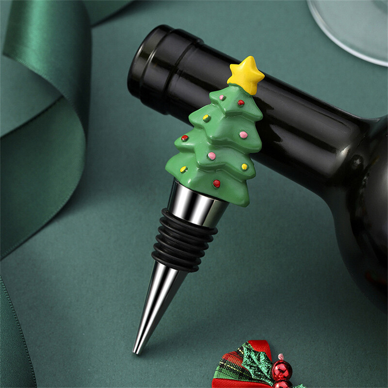 1db bordugó Újrafelhasználható bordugó italokhoz Karácsonyi palackdugók konyhai bárokhoz Ajándékok Ünnepi parti üvegdugók