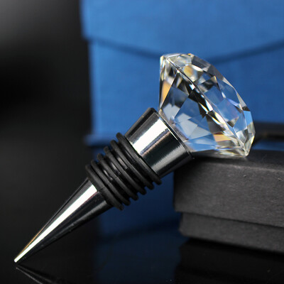 Dropshipping bordugó Crystal Diamond boros pezsgősüveg dugó cinkötvözetből készült vákuumzáras esküvői ajándék borkiöntő dugó