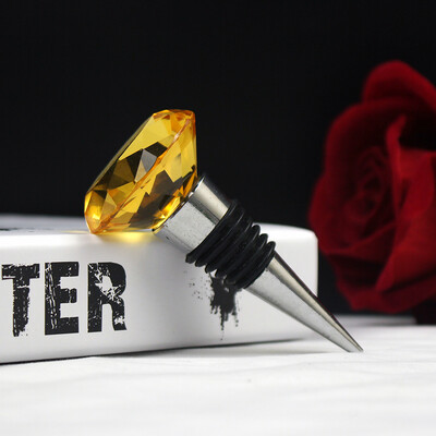 Dropshipping bordugó Crystal Diamond boros pezsgősüveg dugó cinkötvözetből készült vákuumzáras esküvői ajándék borkiöntő dugó