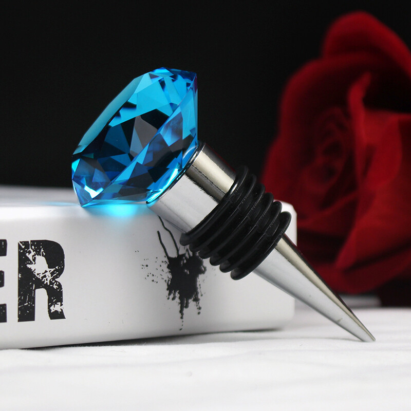 Dropshipping bordugó Crystal Diamond boros pezsgősüveg dugó cinkötvözetből készült vákuumzáras esküvői ajándék borkiöntő dugó