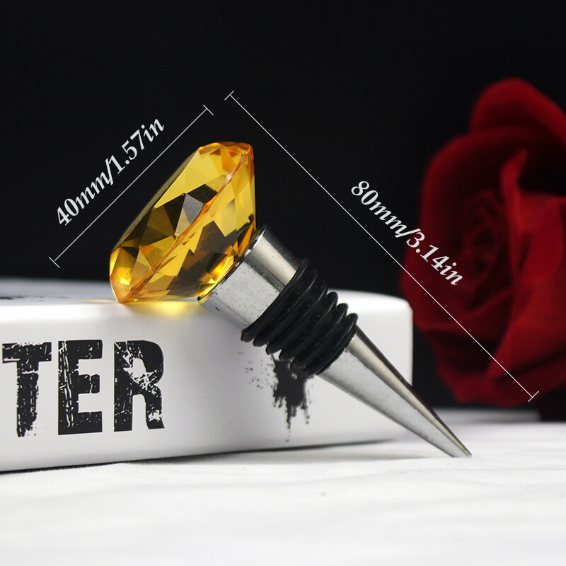 Dropshipping bordugó Crystal Diamond boros pezsgősüveg dugó cinkötvözetből készült vákuumzáras esküvői ajándék borkiöntő dugó