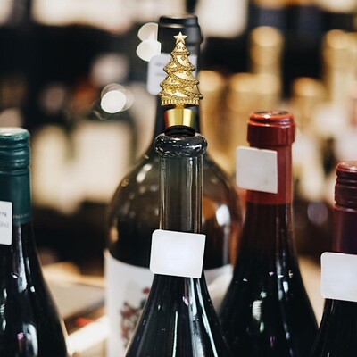 Kalėdų eglutės vyno butelio kamštelio dekoravimo vyno sandariklis Dekoratyvinis butelio kamštis šventiniam gimtadienio vestuvių vakarėlio barui