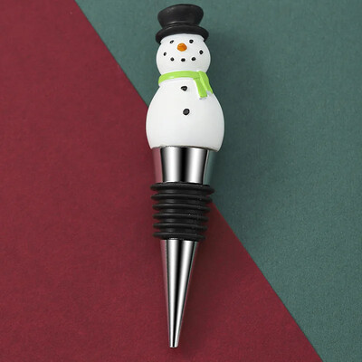 1 buc dopul pentru vin de Crăciun fericit Omul de zăpadă dop pentru sticle de vin pentru păstrarea în stare proaspătă Decor pentru sticle Baruri pentru casă Artizanat decorativ