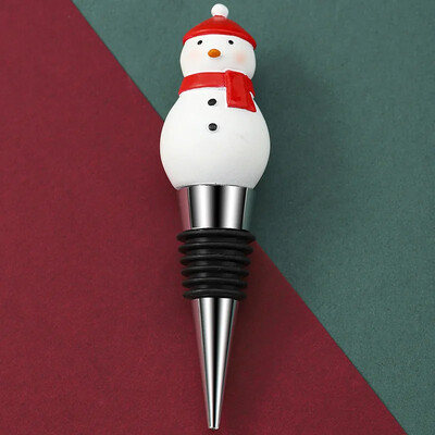 1 buc dopul pentru vin de Crăciun fericit Omul de zăpadă dop pentru sticle de vin pentru păstrarea în stare proaspătă Decor pentru sticle Baruri pentru casă Artizanat decorativ