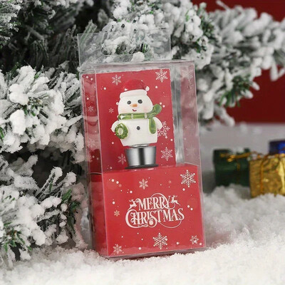 1db karácsonyi ajándékok bordugók bár parti dekoráció kézműves hóember frissen tartó bor pezsgődugó otthoni bár üveg dekoráció