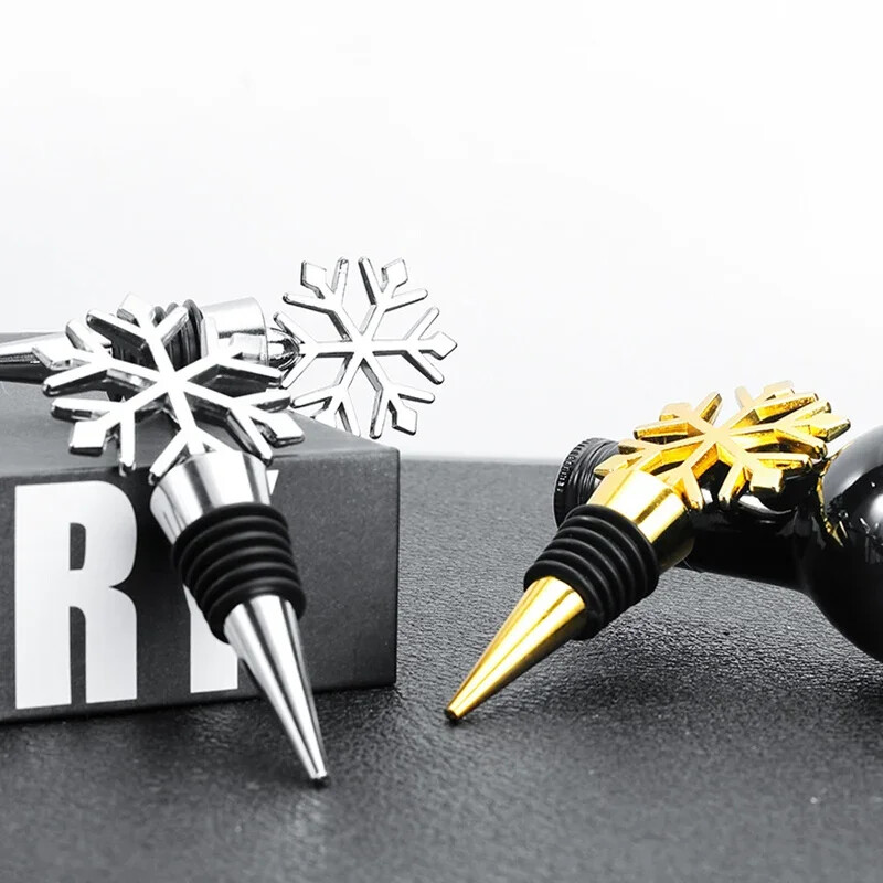 Karácsonyi hó borosüveg dugók bortároló csavaros kupak tömítő dugók boros ajándékok bár eszközök konyhai eszközök kütyük