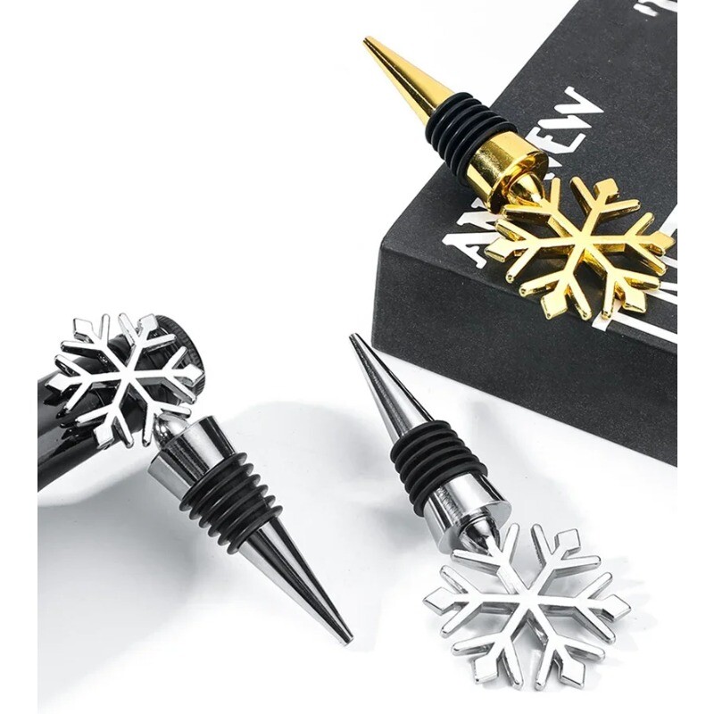 Karácsonyi hó borosüveg dugók bortároló csavaros kupak tömítő dugók boros ajándékok bár eszközök konyhai eszközök kütyük