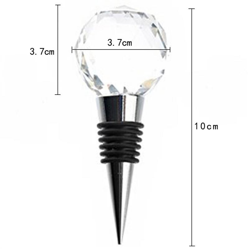 Esküvői bordugó kerek kristály boros pezsgősüveg dugó vákuumzáras dugós dugó Esküvői ajándék forró akció újdonságok
