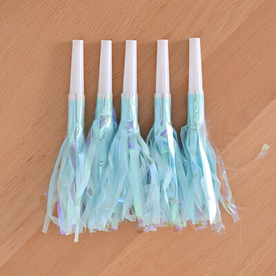 12 db Színes bojtfújó sárkány játék síp születésnapi buli esküvői dekoráció fesztivál party hangulat ujjongó kellékek