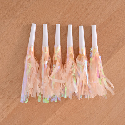 12 db Színes bojtfújó sárkány játék síp születésnapi buli esküvői dekoráció fesztivál party hangulat ujjongó kellékek