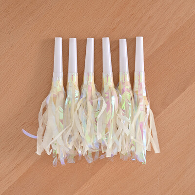 12 db Színes bojtfújó sárkány játék síp születésnapi buli esküvői dekoráció fesztivál party hangulat ujjongó kellékek