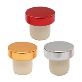 Vīna pudeles aizbāznis šampanieša gumijas pudeles vāciņš T-veida pudeles aizzīmogošanas spraudņa stieņa rīks Atkārtoti lietojams alus pudeles korķis A0KF