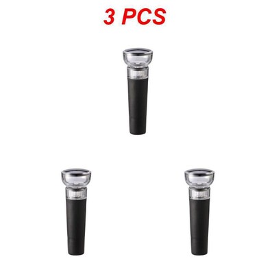 5 db fekete vákuumszivattyú újrafelhasználható palacksapka dugó tömítő légmentes boros sör szóda parafa záró bora dugó fedél rúd tartozékok