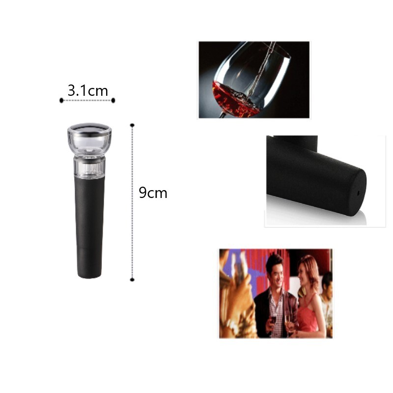 5 db fekete vákuumszivattyú újrafelhasználható palacksapka dugó tömítő légmentes boros sör szóda parafa záró bora dugó fedél rúd tartozékok