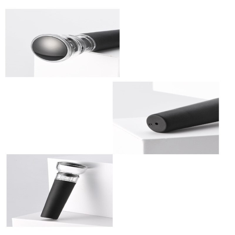 5 db fekete vákuumszivattyú újrafelhasználható palacksapka dugó tömítő légmentes boros sör szóda parafa záró bora dugó fedél rúd tartozékok