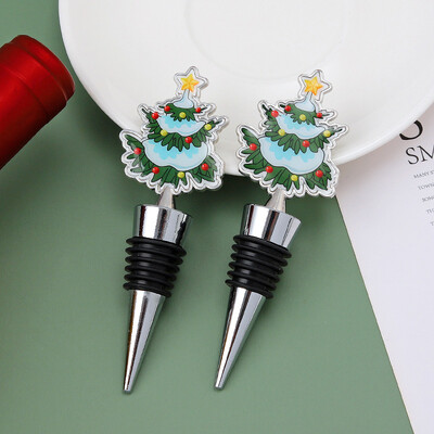 Χριστουγεννιάτικη σειρά 1 τεμ. Πώμα κρασιού επαναχρησιμοποιήσιμος φελλός Διακόσμηση χιονάνθρωπου σε σχήμα φρεσκάδας, σφραγισμένο βύσμα μπάρα καπακιού