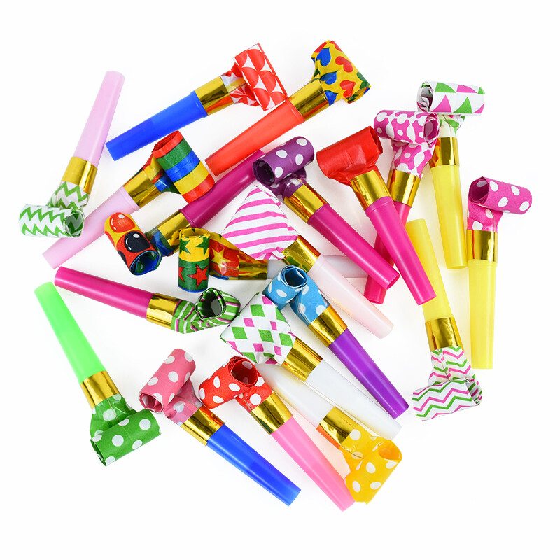 10/20 vnt. Spalvinga partija pučiamas drakono švilpukas Juokingas žaislas, skirtas vaikams, skirtas gimtadienio vakarėliui, pučiamasis ritinys, linksmas trimito rekvizitas, plastikiniai žaislai