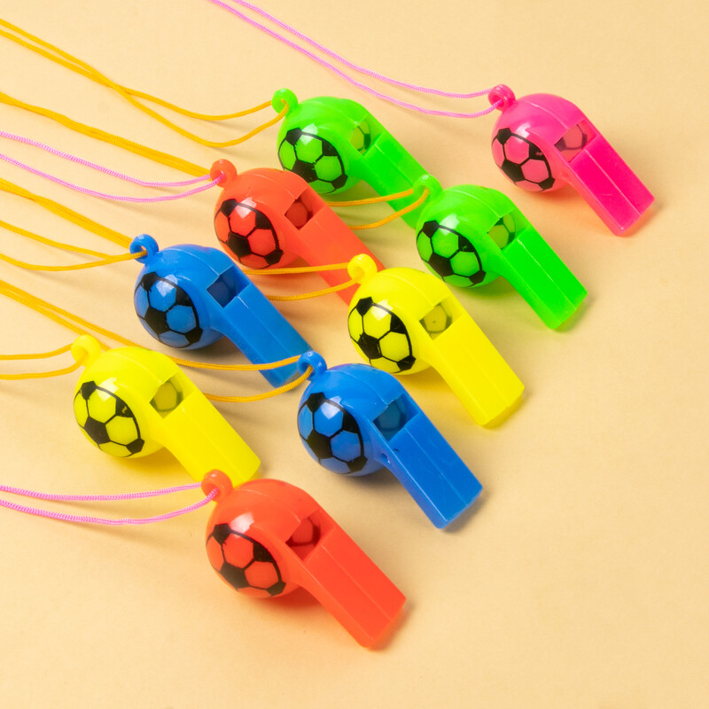 10/20 vnt Futbolo švilpukas Futbolo aistruoliai nudžiugino švilpukai Futbolas Čerlenčių švilpukai Sporto vakarėlio žaislai Vaikų gimtadienio šventės dovana