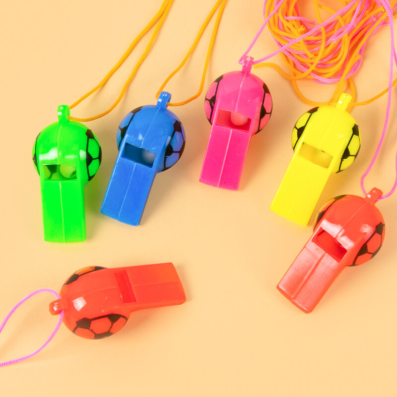 10/20 vnt Futbolo švilpukas Futbolo aistruoliai nudžiugino švilpukai Futbolas Čerlenčių švilpukai Sporto vakarėlio žaislai Vaikų gimtadienio šventės dovana