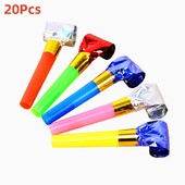 20 tk Muusikalised väljapuhutavad õhupallid, segatud sädelevad narmad, metallist müratekitajad, armsad viled Halloweeni jõulupeoks