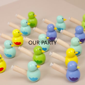 5 τμχ Colorful Bird Wooden Whistle Noise Maker Παιχνίδια για παιδιά Μπομπονιέρες για πάρτι γενεθλίων Goodie Bag Kindergarten Prizes Pinata Fillers