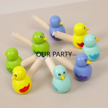 5 τμχ Colorful Bird Wooden Whistle Noise Maker Παιχνίδια για παιδιά Μπομπονιέρες για πάρτι γενεθλίων Goodie Bag Kindergarten Prizes Pinata Fillers