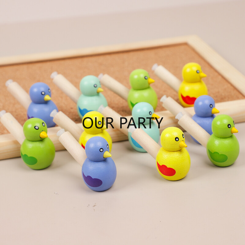 5 tk värvilised linnud puidust vilemüra tekitavad mänguasjad lastele sünnipäevapeo soodustused maiuspalade kott lasteaia auhinnad Pinata täitematerjalid