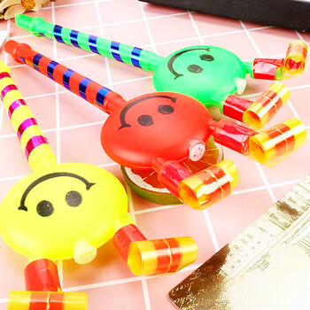 10PCS Noisemakers Smiley Blowing Dragon Whistles Детски подаръци за рожден ден Подаръци за детска градина Играчка за карнавални партита 22CM