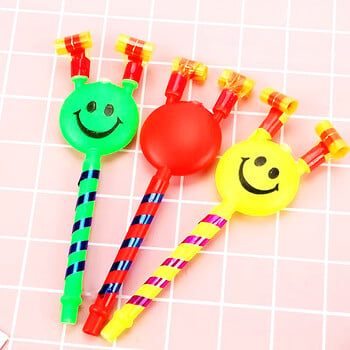 10PCS Noisemakers Smiley Blowing Dragon Whistles Детски подаръци за рожден ден Подаръци за детска градина Играчка за карнавални партита 22CM