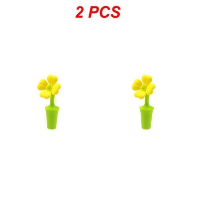 Virág szilikon borosüveg dugó Boros sörös pezsgős üveg Szivárgásmentes tömítés parafa parafa Kényelmes konyhai bár tartozékok