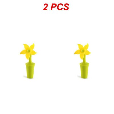 Virág szilikon borosüveg dugó Boros sörös pezsgős üveg Szivárgásmentes tömítés parafa parafa Kényelmes konyhai bár tartozékok