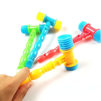 Random Color 1Pc Εκπαιδευτικό παιχνίδι Kids Knocking Hammer Toy Whistles Μουσικό όργανο Hammer Shape Vocal Knocking Toy Kids δώρο