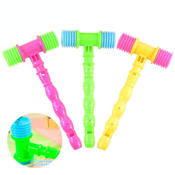 Random Color 1Pc Εκπαιδευτικό παιχνίδι Kids Knocking Hammer Toy Whistles Μουσικό όργανο Hammer Shape Vocal Knocking Toy Kids δώρο