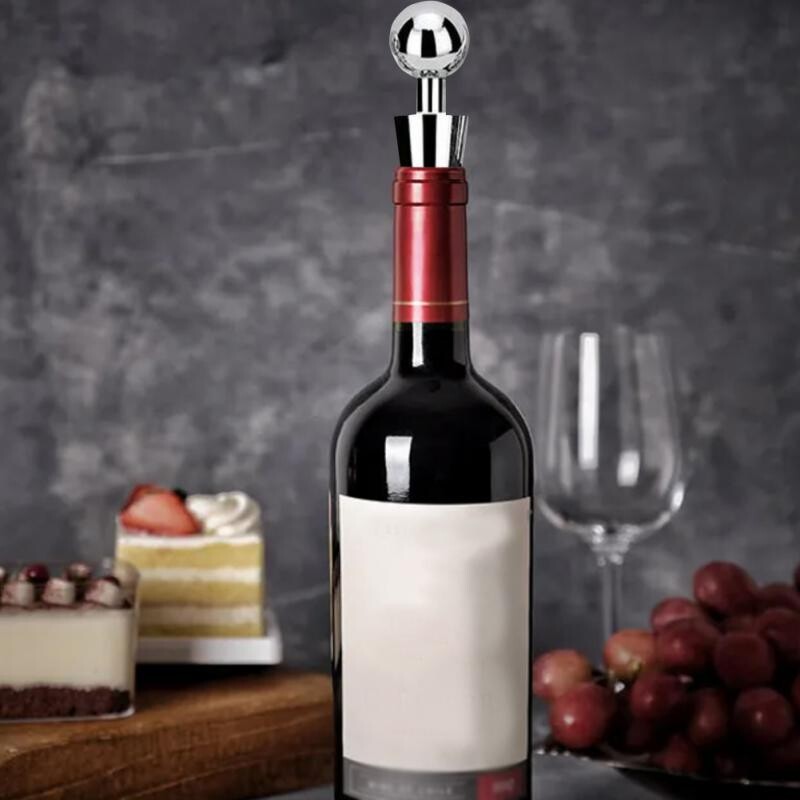 Új palackdugós bortároló csavaros kupak dugó, újrafelhasználható, vákuumzáras palackkupak, pezsgődugó borajándék bárszerszámok 1 DB