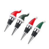 1db karácsonyi parti dekoráció bordugó rúd dekoratív palackkupak karácsonyi sapka pezsgősüveg dugók bortartozékok