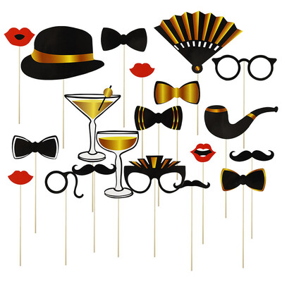 Esküvői parti fotófülke kellékei Mrs. Menyasszony és Vőlegény maszk Kézi Photobooth Leánybúcsúi menyasszonyi zuhany dekorációk