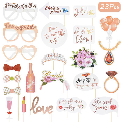 Team Bride To Be Photo Booth kellékek keret, vicces ajkak szemüvegek fotó kellékek esküvői dekorációhoz Leánybúcsú