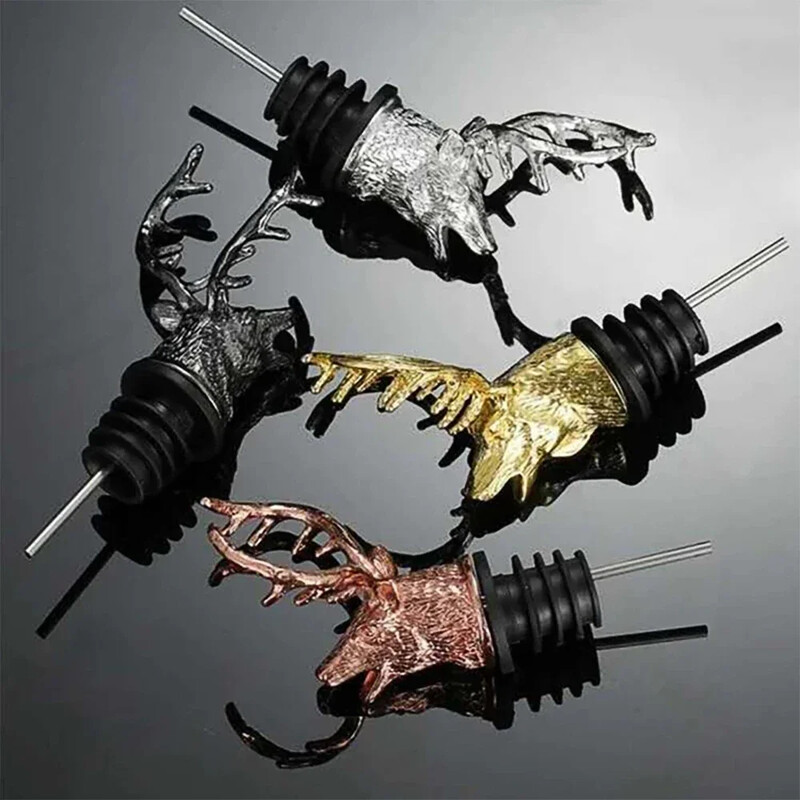 Nerūdijančio plieno namų baro priedai Vyno plaktuvo kamštis Kokteilis Šampanas Gėrimų indai Butelis Sijonas Alkoholis Bikinio dozatorius Elniai