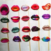 20 τεμ./Σετ για ενήλικες Funny Lip Mouth DIY Photobooth Props Διακόσμηση γάμου DIY Photo Booth Διακοσμήσεις για πάρτι γενεθλίων