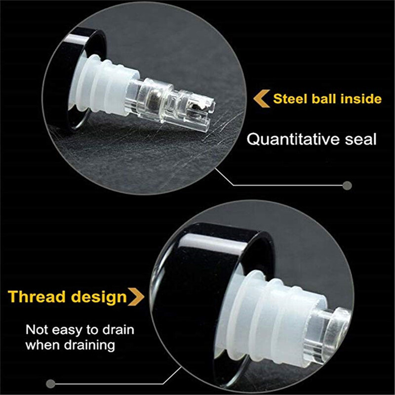 3 vnt. 30 ml automatinis matuojamas butelių pilstiklis Quick Shot spiritinių gėrimų vyno kokteilių dozatoriaus baro įrankis vyno išpilstiklis